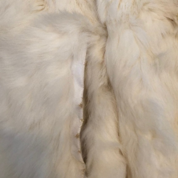 Vintage real fur cream bomber coat - Picture 5 of 10